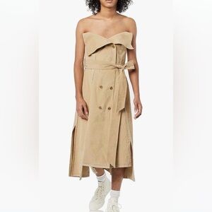 Designer corduroy midi dress size XXL NWT